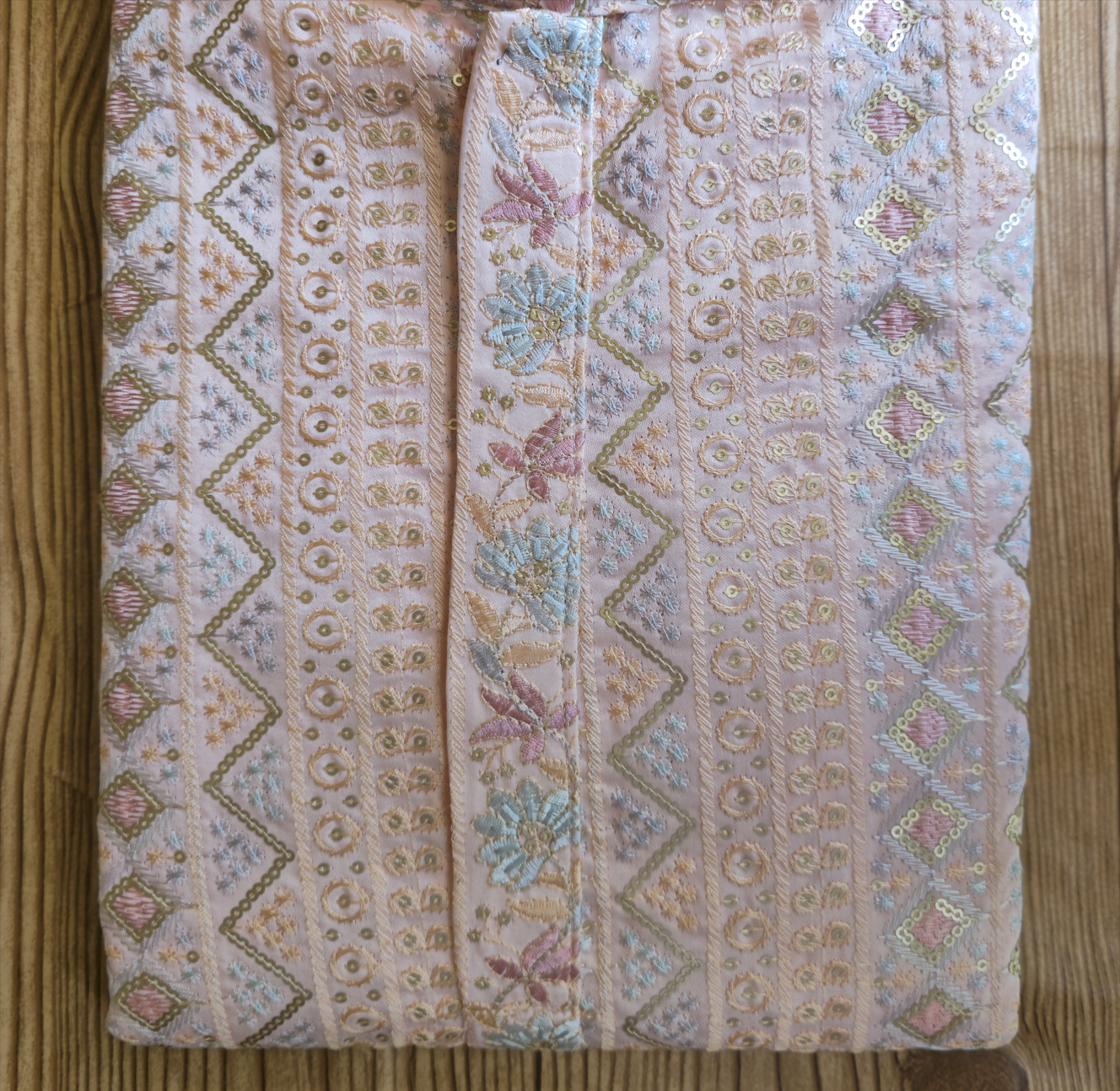 Light Pink Premium Embroidered Men's Kurta