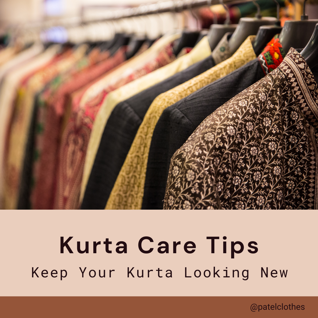 Men's Kurta on hangers, Kurta Care Tips