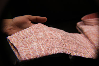 Traditional Embroidered Heavy Pink Men's Kurta